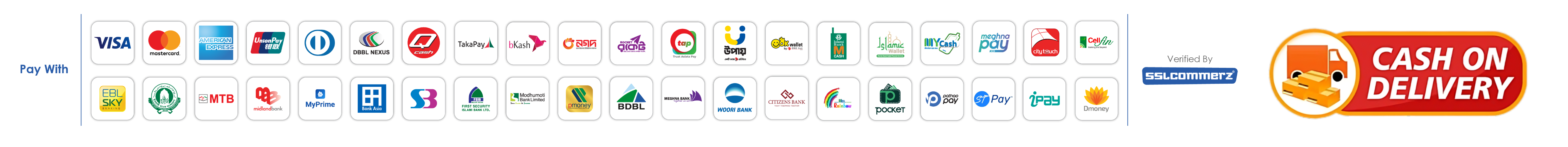 We Accept Secure Payment